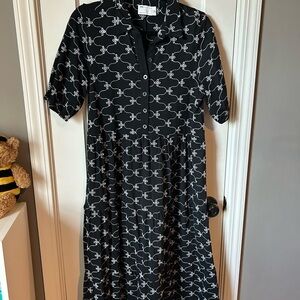 ASOS Black and White Patterned Dress
